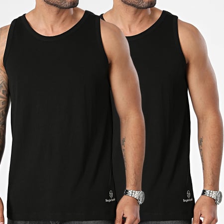 Sergio Tacchini - Lote de 2 camisetas de tirantes 39490636 Negro