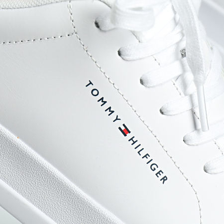 Tommy Hilfiger - Baskets Court Leather 4971 White Rich Ochre