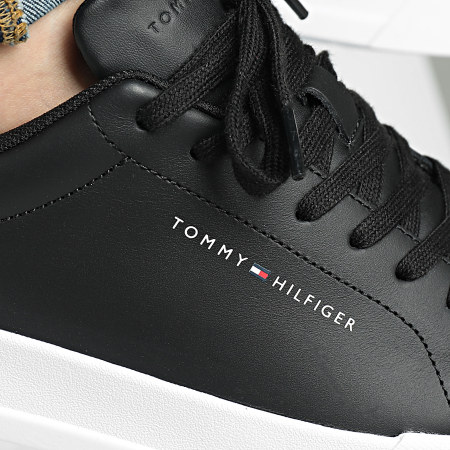 Tommy Hilfiger - Baskets Court Leather 4971 Black