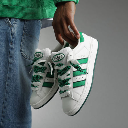 Adidas Originals - Baskets Campus 00s IF8762 Core White Green Off White x Superlaced