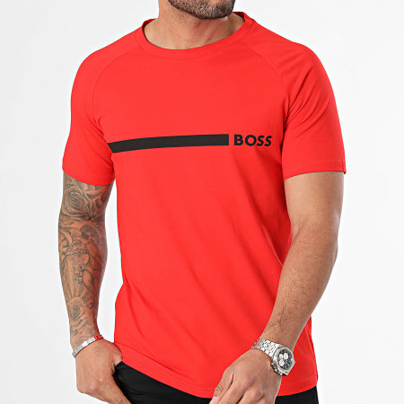 BOSS - Camiseta slim 50517970 Rojo