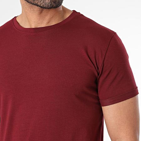 Frilivin - Camiseta oversize burdeos