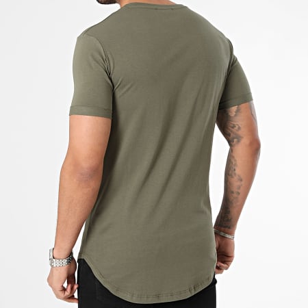 Frilivin - Camiseta oversize verde caqui