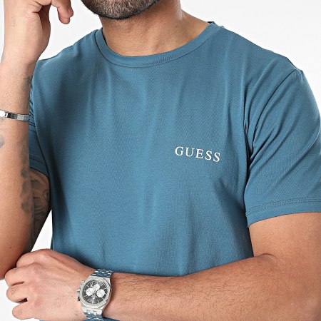 Guess - Tee Shirt U4GM01-K6YW0 Bleu Foncé