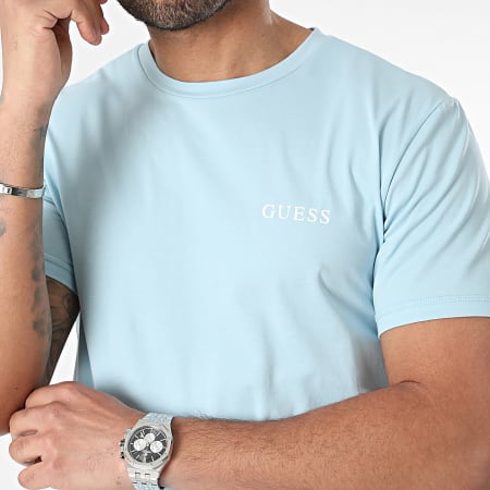 Guess - Camiseta U4GM01-K6YW0 Azul claro