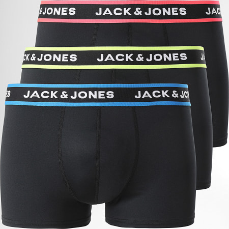 Jack And Jones - Lot De 3 Boxers Thom Solid Microfiber Noir