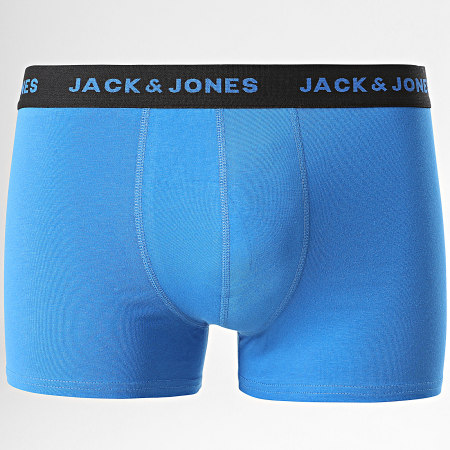 Jack And Jones - Lot De 10 Boxers David Solid Bleu Rouge Orange Jaune Vert Rose Violet Gris