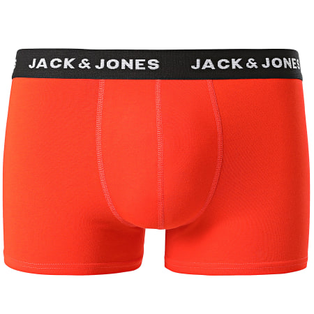 Jack And Jones - Lote de 10 bóxers David Solid Azul Rojo Naranja Amarillo Verde Rosa Morado Gris