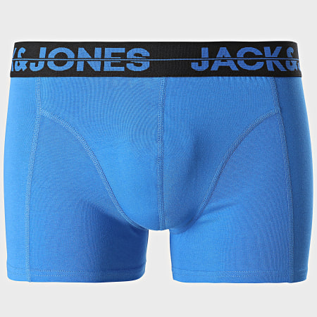 Jack And Jones - Set di 5 boxer solidi blu reale rosa arancione verde blu navy