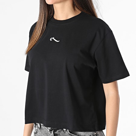 La Piraterie - Crop Top de mujer 9147 Negro