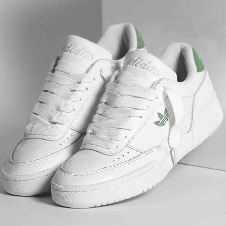 Adidas Originals - Baskets Court Super IE8082 Footwear White Preloved Green Off White x Superlaced Blanc