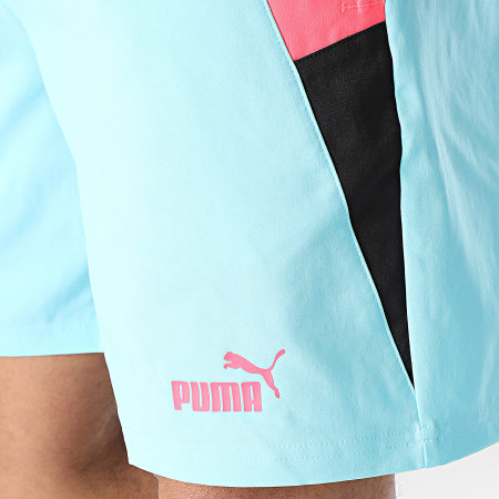 Puma - Manchester City Pantalón Corto 777114 Azul Claro Rosa Negro
