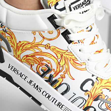 Versace Jeans Couture - Fondo Dynamic Sneakers 76YA3SA1-ZS654 Blanco Amarillo