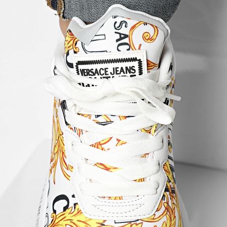 Versace Jeans Couture - Fondo Dynamic Sneakers 76YA3SA1-ZS654 Bianco Giallo