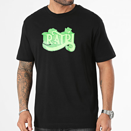 La Piraterie - Tee Shirt Oversize Ratpix Noir Vert