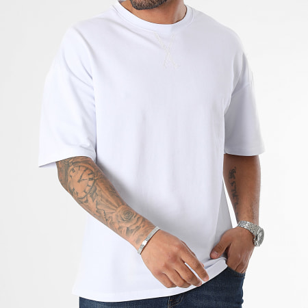 LBO - Camiseta Oversize Grande Gruesa 1056 Blanca
