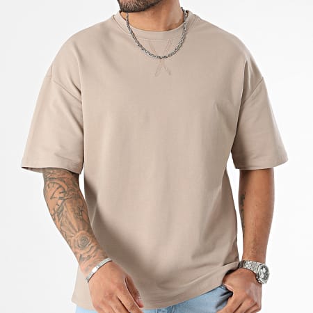 LBO - Camiseta Oversize Grande Gruesa 1057 Beige