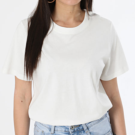 Only - Camiseta de mujer Pisa Off White