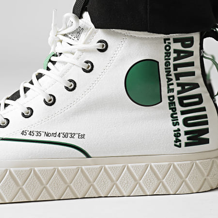Palladium - Palla Ace Colorlab 79185 Star White Vintage Green Hi-Top Sneakers