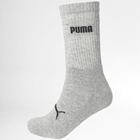 Puma - Lote de 6 pares de calcetines 100006196 Blanco Gris Negro