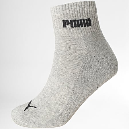 Puma - Lote de 6 pares de calcetines 701229513 Blanco Gris Brezo Negro