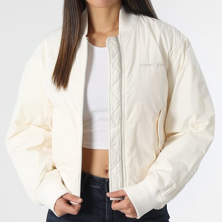 Tommy Jeans - Giacca Bomber Classics 7240 Donna Beige chiaro