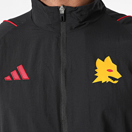 Adidas Sportswear - AS Roma IR0281 Giacca con zip a righe nere