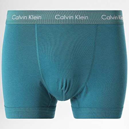Calvin Klein - Lot De 3 Boxers U2662G Gris Chiné Violet Bleu Pétrole