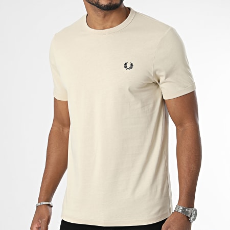 Fred Perry - Tee Shirt Ringer M3519 Beige Clair