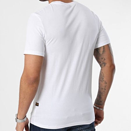 G-Star - Camiseta Distressed Originals D24420-336 Blanca