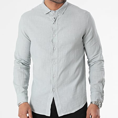 KZR - Camisa gris de manga larga