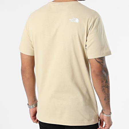 The North Face - Woodcut Dome Tee Shirt A87NX Beige