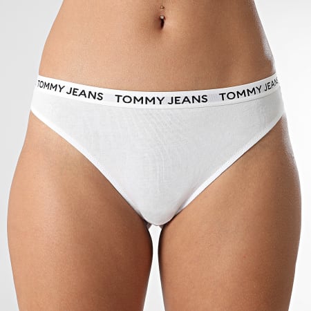 Tommy Jeans - Lot De 3 Strings Femme Classic Thong 5008 Blanc Rouge Bleu Clair