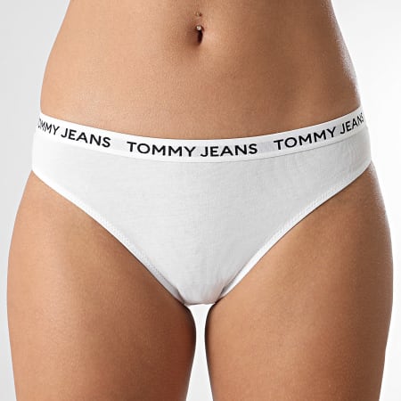 Tommy Jeans - Lote de 3 braguitas de bikini clásicas para mujer 5009 Blanco Rojo Azul Claro