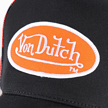 Von Dutch - Casquette Trucker Abob Noir Orange