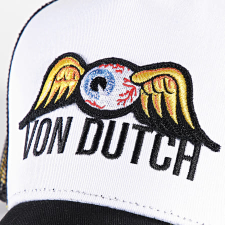 Von Dutch - Casquette Trucker Eyepat Noir Blanc