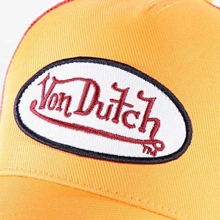 Von Dutch - Casquette Trucker Fresh Orange Fluo Rose Fluo