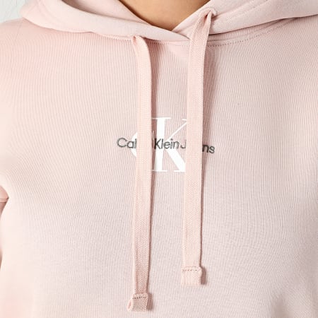 Calvin Klein - Sudadera con capucha para mujer 3275 Rosa claro