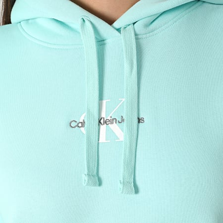 Calvin Klein - Sudadera con capucha para mujer 3275 Azul claro