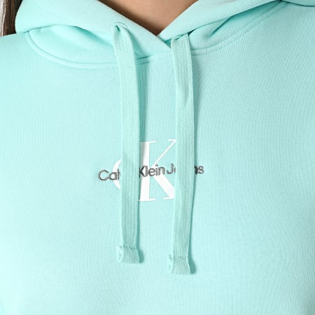 Calvin Klein - Sweat Capuche Femme 3275 Bleu Clair