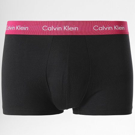Calvin Klein - Lot De 3 Boxers U2664G Noir Gris Violet Bleu Pétrole