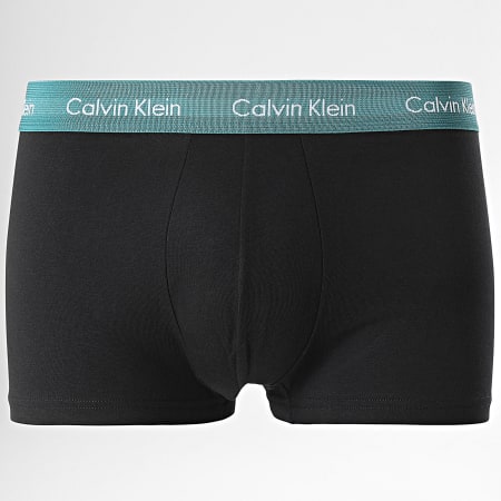 Calvin Klein - Set De 3 Boxers U2664G Negro Gris Morado Azul Petróleo