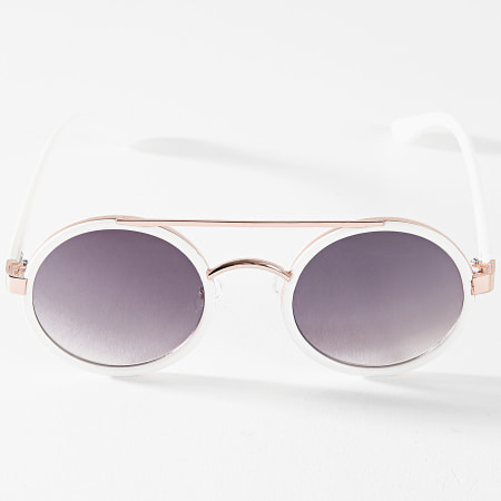 Frilivin - Lunettes De Soleil Blanc Noir Dégradé