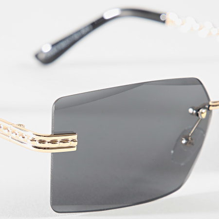 Frilivin - Lunettes De Soleil Noir Doré
