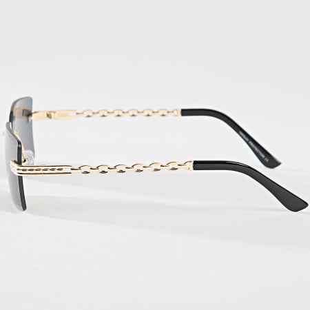 Frilivin - Lunettes De Soleil Noir Doré