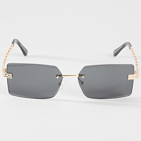 Frilivin - Lunettes De Soleil Noir Doré