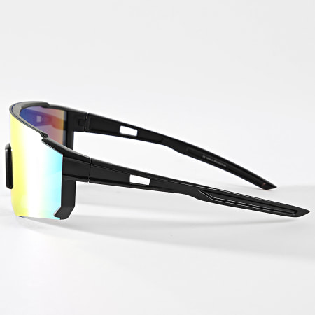 Frilivin - Lunettes De Soleil Noir Orange Iridescent
