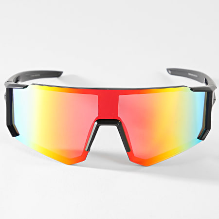 Frilivin - Lunettes De Soleil Noir Orange Iridescent