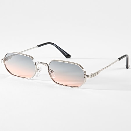 Frilivin - Gafas de sol Gradiente Beige Plata Verde