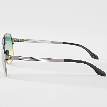 Frilivin - Lunettes De Soleil Acier Vert Jaune Dégradé